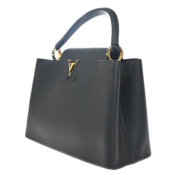 LOUIS VUITTON Capucines MM 2Way Hand Bag Taurillon Leather Black M48864 388RF604 - Picture 2 of 15